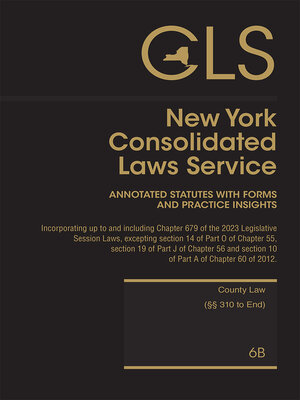 cover image of New York Consolidated Laws Service